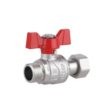 Кран кульовий Thermo Alliance Forte SF261W15 латунний прямий 1/2" ВЗ з накидною гайкою (SF261W15)