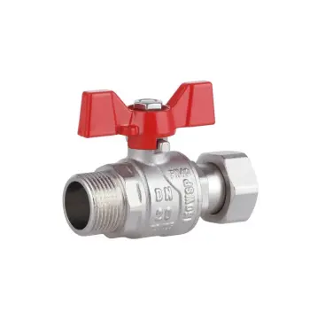 Кран кульовий Thermo Alliance Forte латунний прямий з накидною гайкою 3/4" ВЗ (SF261W20)