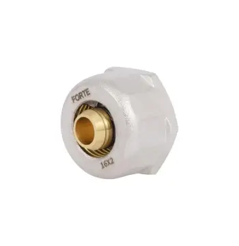 Євроконус Thermo Alliance SFE00616 Forte латунний нікельований обтискний 16х2 мм з внутрішньою різьбою 3/4 (SFE00616)