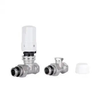 Комплект термостатичний для радіатора Thermo Alliance Standart SD353W15 латунний прямий 1/2 (SD353W15)