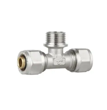 Трійник обтискний Thermo Alliance 16х1/2х16 Forte 16х1/2"х16 латунний із зовнішньою різьбою (SF178W161516)
