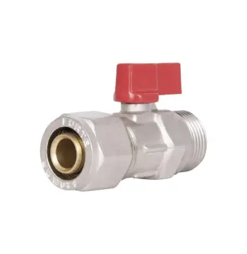 Кран кульовий Thermo Alliance Forte SF262W20 20х3/4" латунний обтискний із зовнішньою різьбою (SF262W20)