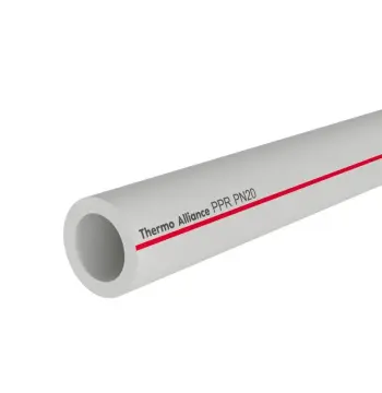 Труба поліпропіленова Thermo Alliance PPR 25 сіра неармована PN20 (DSA302)