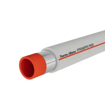 Труба PPR Thermo Alliance PPR/AL/PPR 90 сіра, армована алюмінієм (DSA428)