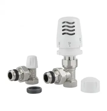 Термостатичний комплект Icma KIT_1100774-940805-940 KIT G 1100+774-940+805-940 латунний нікельований кутовий 1/2" з антипротіканням (82KITGAD061100)