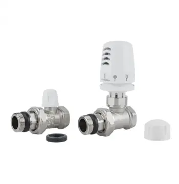Термостатичний комплект Icma KIT_1100775-940815-940 KIT_1100+775-940+815-940 латунний нікельований прямий 3/4" з антипротіканням (82KITHAE061100)