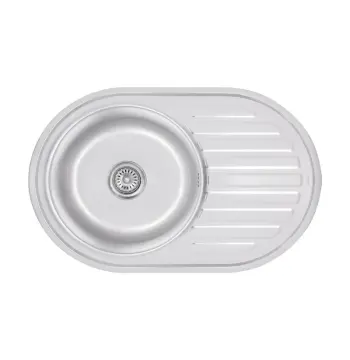 Кухонна мийка Lidz 7750 з нержавіючої сталі satin 0, 8 мм (SD00027779)