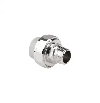 Згін-американка Thermo Alliance PPR 20х1/2" сірий з зовнішньою латунною різьбою (DSI201)