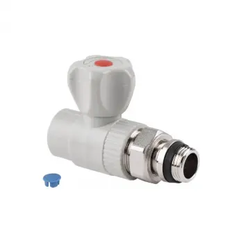 Кран радіаторний кульовий Thermo Alliance PPR 20х1/2" прямий із зовнішньою різьбою (DSW428)