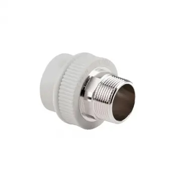 Муфта PPR Thermo Alliance 40х1 1/4" сіра з латунною зовнішньою різьбою (DSB308)