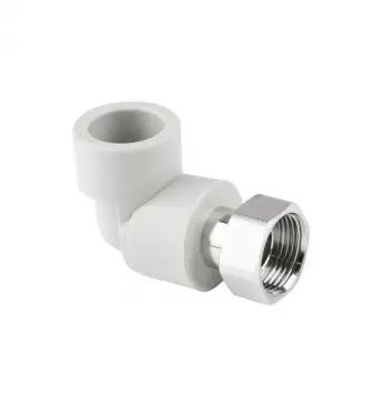 Кут Thermo Alliance PPR 25х3/4" сірий з латунною накидною гайкою та внутрішньою різьбою (DSE702)