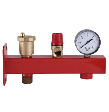 Група безпеки котла (в зборі, червона ) 3/4″ NV - 5030 (Підключення бака)