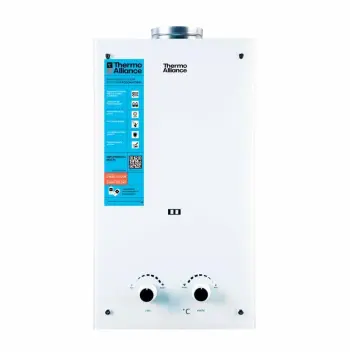 Колонка газова димохідна Thermo Alliance JSD20-10GE 10 л панель скляна White