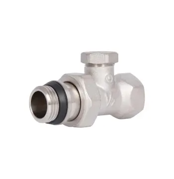 Кран радіаторний Thermo Alliance Base SD227W15 латунний прямий 1/2" ВЗ з антипротіканням (SD227W15)