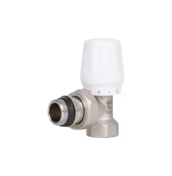 Кран радіаторний Thermo Alliance Base 1/2" ВЗ з антипротіканням кутовий SD228W15