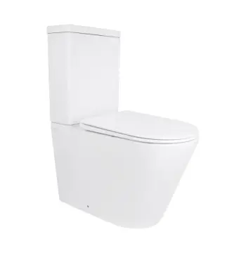 Унітаз-компакт Qtap Stork/Swan QT15222178W керамічний білий безобідковий з сидінням Soft-close (SD00036225)
