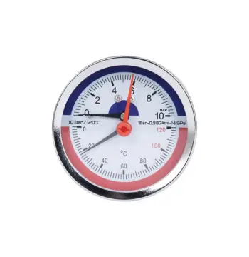 Термоманометр Thermo Alliance Standart 80 мм 1/2", заднє підключення SD17310B
