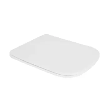 Сидіння для унітаза Qtap QT0599SC2170W Crow дюропластове біле швидкознімне slim з мікроліфтом (QT99SC2170W)