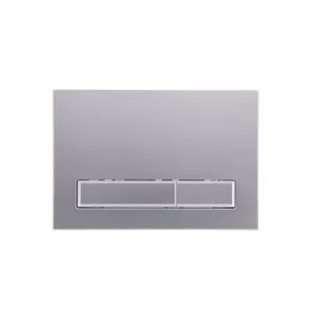 Панель змиву Qtap Nest QT0111M08382SAT сатинова пластикова дворежимна (QT0111M08382SAT)