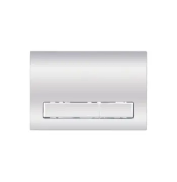 Панель змиву для унітаза Qtap Nest QT0111M08381CRM хромована пластикова дворежимна (QT0111M08381CRM)