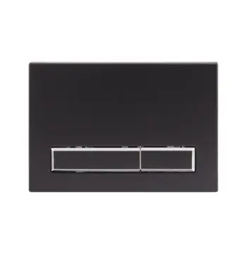 Панель змиву Qtap Nest QT0111M08V1091MB з ABS пластику чорна матова, дворежимна (QT0111M08V1091MB)