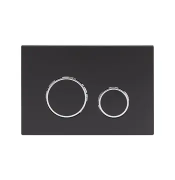 Панель змиву Qtap Nest QT0111M11V1146MB чорна матова з ABS-пластику, дворежимна (QT0111M11V1146MB)