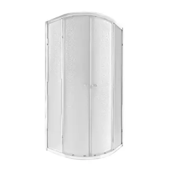 Душова кабіна Qtap Presto CRM1088AP5 хромована з матовим склом 5 мм, 80×80 мм см, без піддона (PRECRM1088AP5)