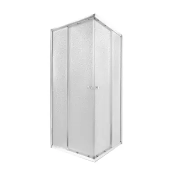Душова кабіна Qtap Presto CRM1099SP5 розсувна 90×90 мм см з матовим склом 5 мм, хромована, без піддона (PRECRM1099SP5)