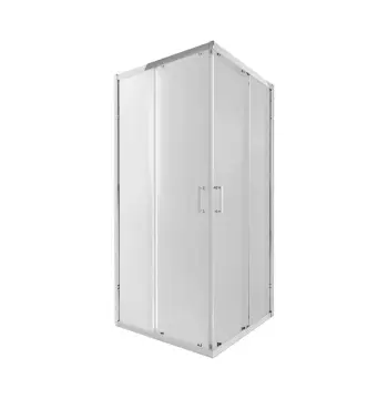 Душова кабіна Qtap Taurus CRM1099SC6 розсувна 90×90 мм см, хромована з прозорим склом 6 мм з покриттям CalcLess, без піддона (TAUCRM1099SC6)
