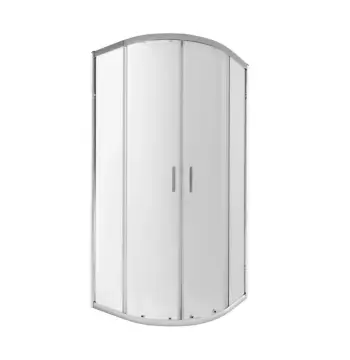 Душова кабіна Qtap Taurus CRM1011AC6 100×100 мм см, хромована, прозоре скло 6 мм з покриттям CalcLess, без піддона (TAUCRM1011AC6)
