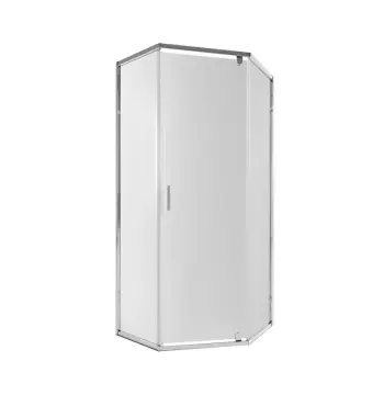 П'ятикутна душова кабіна Qtap Scorpio CRM10995-AC6 90×90 мм см хромована, прозоре скло 6 мм з покриттям CalcLess, без піддона (SCOCRM10995AC6)