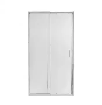 Душевая дверь в нишу Qtap CRM201-11C6 Taurus CRM201-11.C6 раздвижная 97-108×200 мм см, хромированная, прозрачное стекло 6 мм с покрытием CalcLess (TAUCRM20111C6)