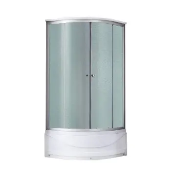 Гидромассажный бокс Lidz SBM90x90SATHIGHFR Tani SBM90×90 мм.SAT.HIGH.FR сатиновый, четверть круга с высоким поддоном и матовым стеклом 4 мм (LTSBM9090SATHIGHFR)