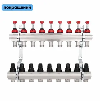 Колектор Thermo Alliance Forte SF001W9 латунний з витратомірами на 9 виходів 1 (SF001W9)