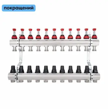 Колектор Thermo Alliance Forte SF001W11 латунний з витратомірами на 11 виходів 1 (SF001W11)