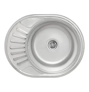 Кухонна мийка Lidz 5745 нержавіюча micro decor товщиною 0, 8 мм (LIDZ5745MDEC08)