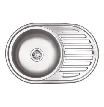 Кухонна мийка Lidz 7750 з покриттям micro decor товщиною 0, 8 мм (LIDZ7750MDEC08)
