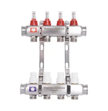 Колектор Thermo Alliance Standart SD0044 нержавіючий з витратомірами на 4 виходи 1 (SD0044)