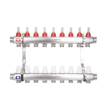 Колектор з витратомірами Thermo Alliance Standart 1" 9 виходів SD0049