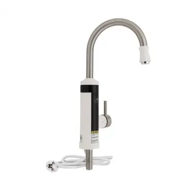 Проточний кран-водонагрівач Lidz LDWAR059WNK35878 Warm 059 з нержавіючої сталі, білий / нікель, потужністю 3 кВт (LDWAR059WNK35878)