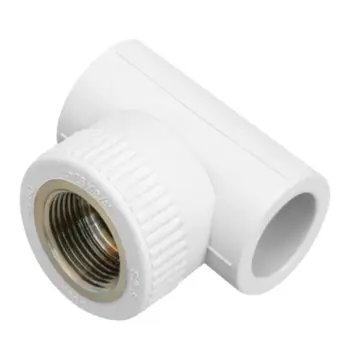 Трійник PPR Blue Ocean 25х1/2х25 25х1/2"х25 білий з латунною внутрішньою різьбою (SD00042160)