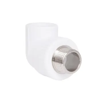 Кутик PPR Blue Ocean 25х3/4" білий 90° із зовнішньою латунною різьбою (SD00042179)