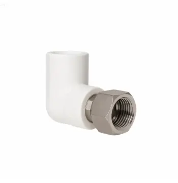 Кутик PPR Blue Ocean 25х3/4" білий 90° з латунною накидною гайкою та внутрішньою різьбою (SD00042185)