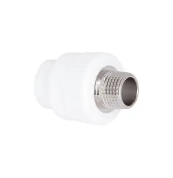 Муфта комбінована PPR Blue Ocean 20х1/2" біла з зовнішньою різьбою (SD00042197)