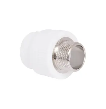 Муфта PPR Blue Ocean 32x1" біла з латунною зовнішньою різьбою (SD00042200)