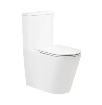 Унітаз-компакт Qtap Scorpio QT14226002W керамічний білий безобідковий з сидінням Soft-close (QT14226002W)
