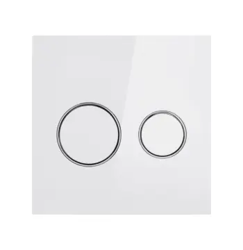 Панель змиву Qtap Nest Uni QT0211P01V1176W з ABS-пластику біла дворежимна (QT0211P01V1176W)