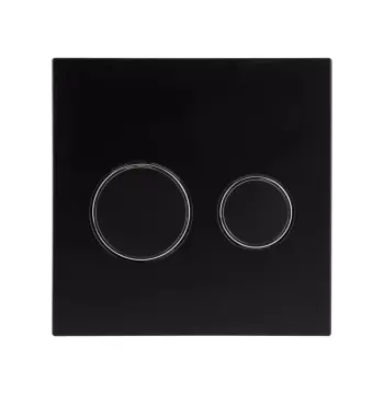 Панель змиву Qtap Nest Uni QT0211P01V1178MB чорна матова, дворежимна (QT0211P01V1178MB)