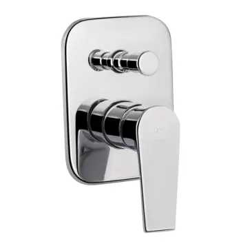 Смеситель для душа Qtap Stenava QTST6245102DC латунный хромированный скрытого монтажа на два потребителя (QTST6245102DC)