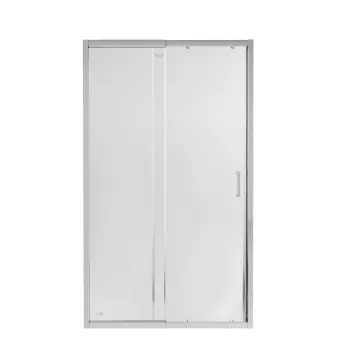 Раздвижная душевая дверь в нишу Qtap CRM2012-13C6 Taurus CRM2012-13.C6 120-130×200 мм см, хром, прозрачное стекло 6 мм с покрытием CalcLess (TAUCRM201213C6)